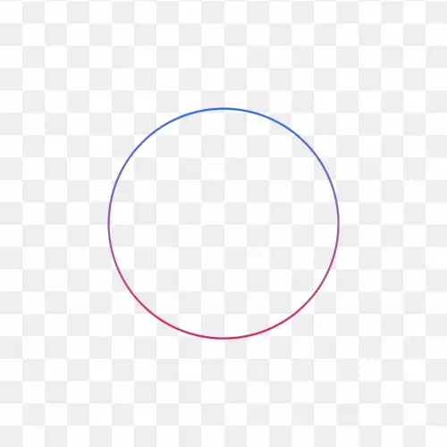 Pink and blue gradient circle outline png